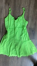 Forever 21 Women's Green Dress Size L- Perfect For Summer Beach Dress