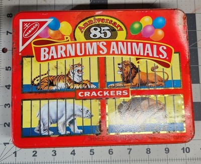  1987 Nabisco 85th Anniversary Barnums Animal Cracker Collectible Tin Home Decor