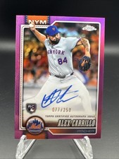 2026 Topps Chrome Alex Carillo Ra-ac Auto Pink Refractor 250 Mets Au Rc 2026 Topps Chrome Alex Carillo Ra-ac Auto Pink Refractor 250 Mets Au Rc