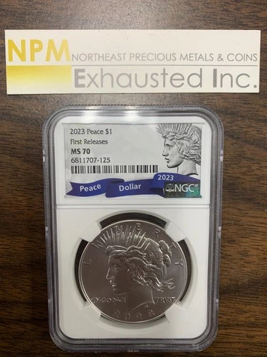 2023 Peace dollar NGC MS 70 First Releases