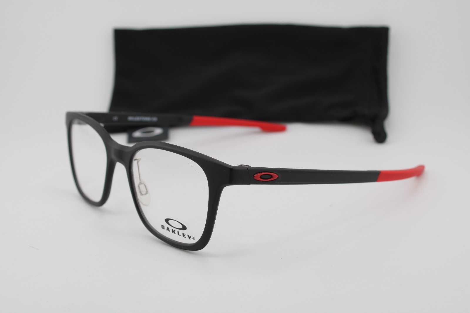 NEW OAKLEY YOUTH OY8004-0445 MILESTONE XS BLACK RED AUTHENTI
