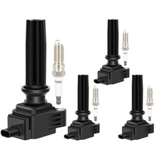 4× Ignition Coils & 4× Spark Plugs For 2012-20 Ford Fusion Explorer Escape Edge