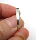 14K White Gold 1/4 CTW Square Diamond Engagement Ring Size 7.25 1.9 Gr [R371] — photo 5