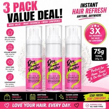 3-PACK Dry Shampoo Powder Spray Oil Control Volumizing Hair Refresh 25g Instant