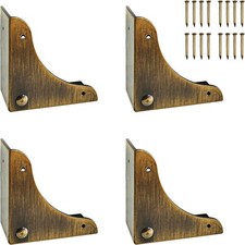 4PCS Metal Corner Protectors For Furniture Decorative Box Cabinet Bronze