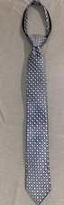Dockers Boys Adjustable Zipper Neck Tie Blue Yellow Easter Wedding Spring Church
