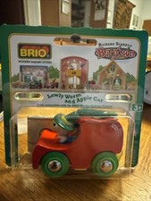 Brio Busytown Lowly Worm and Apple Car Richard Scarry's Age 3 Vtg 1998 32510