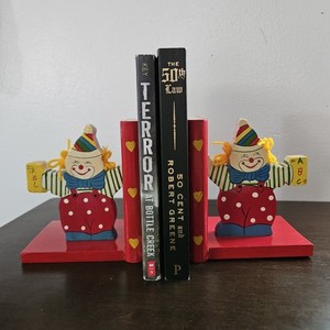 Clown Bookends | eBay