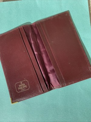 Patek Philippe  Vintage Burgundy Leather Document Holder