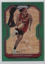 2021 Panini Prizm WNBA Green Prizm Dearica Hamby #43 05v0