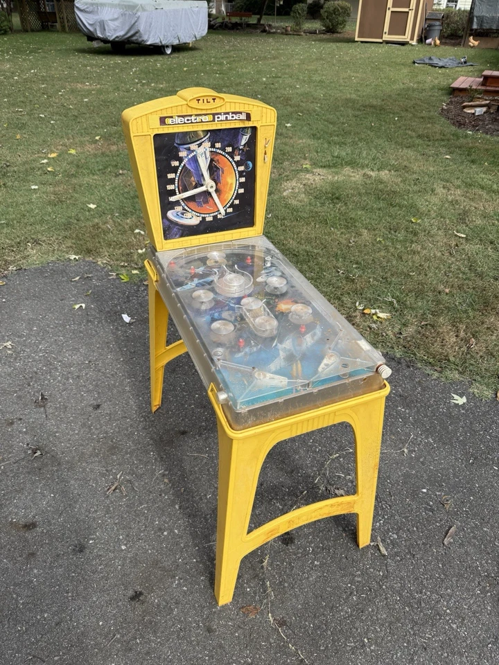 🍊Máquina Electro Pinball Inclinable Marx Años 60 De Colección con Patas Amarillas Rara SIN PROBAR Foto 2 de 4