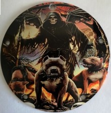 Harley Davidson Twin Cam Cover Skull Glanz Pitbulls death Alu Kupplungsdeckel  