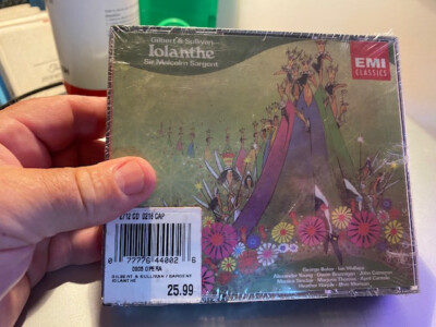 NEW, sealed GILBERT & SULLIVAN, IOLANTHE / OVERTURE DI BALLO 2-CD SET, EMI