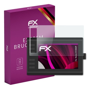 atFoliX Glasfolie für Huion H1060P Displayfolie 9H Schutzpanzer