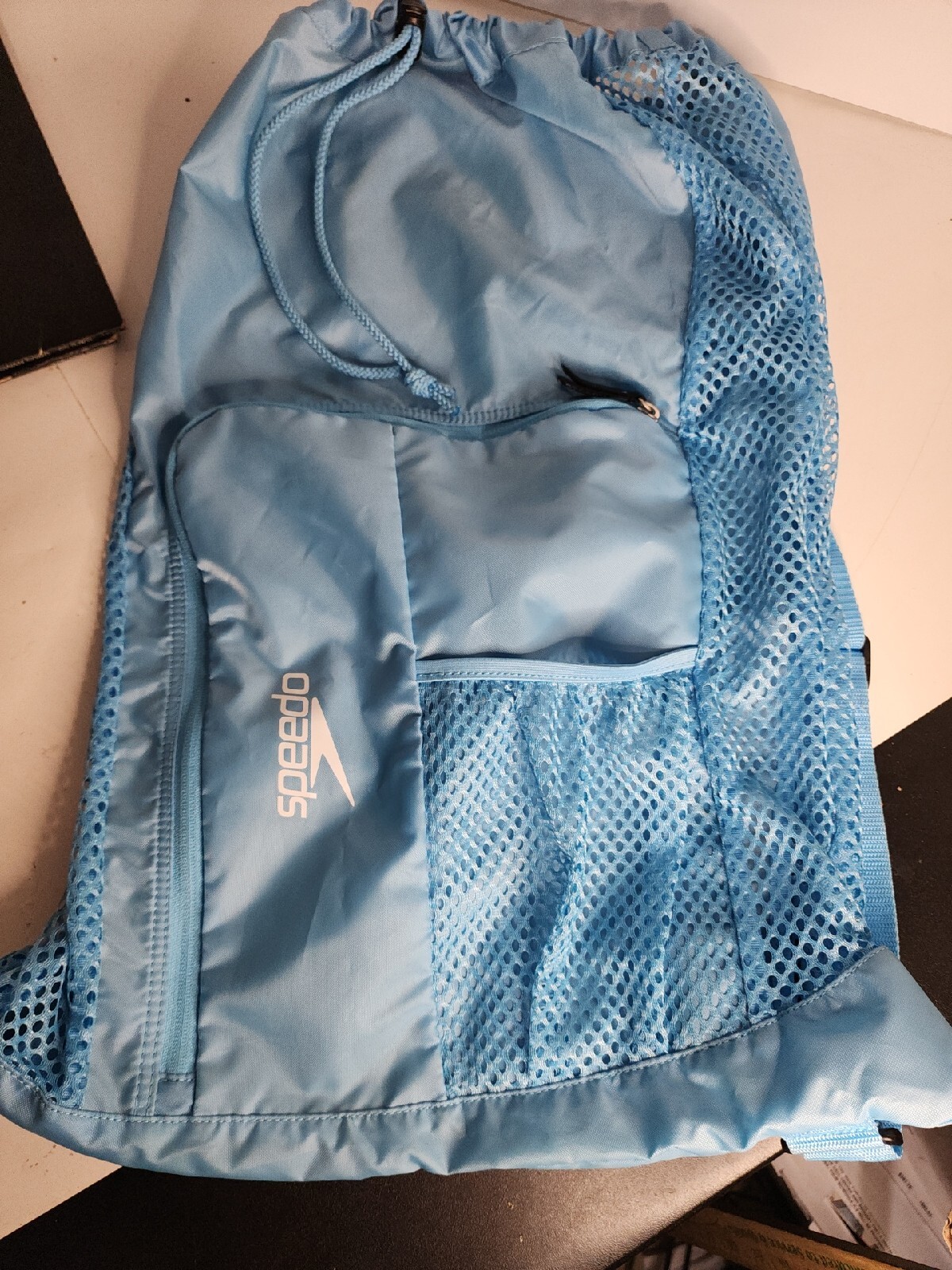 Speedo Unisex Deluxe Ventilator Mesh Swim/Equipment Bag - Blue 