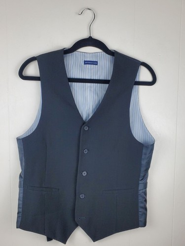 Stafford Essentials Dress/Suit Vest- Size Small Men's - Black button up slim fit - Picture 4 of 9