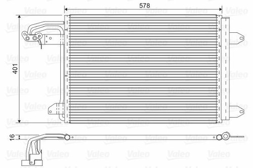 AIR CONDITION AIR CON AC CONDENSER for SEAT TOLEDO III 2.0 TFSI 2005-2009 - Picture 2 of 8