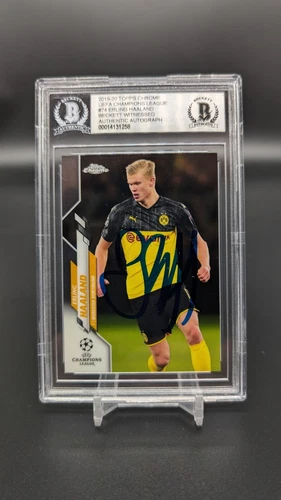 2019-20 Topps Chrome UEFA - ERLING HAALAND - #74 Rookie On-Card AUTO