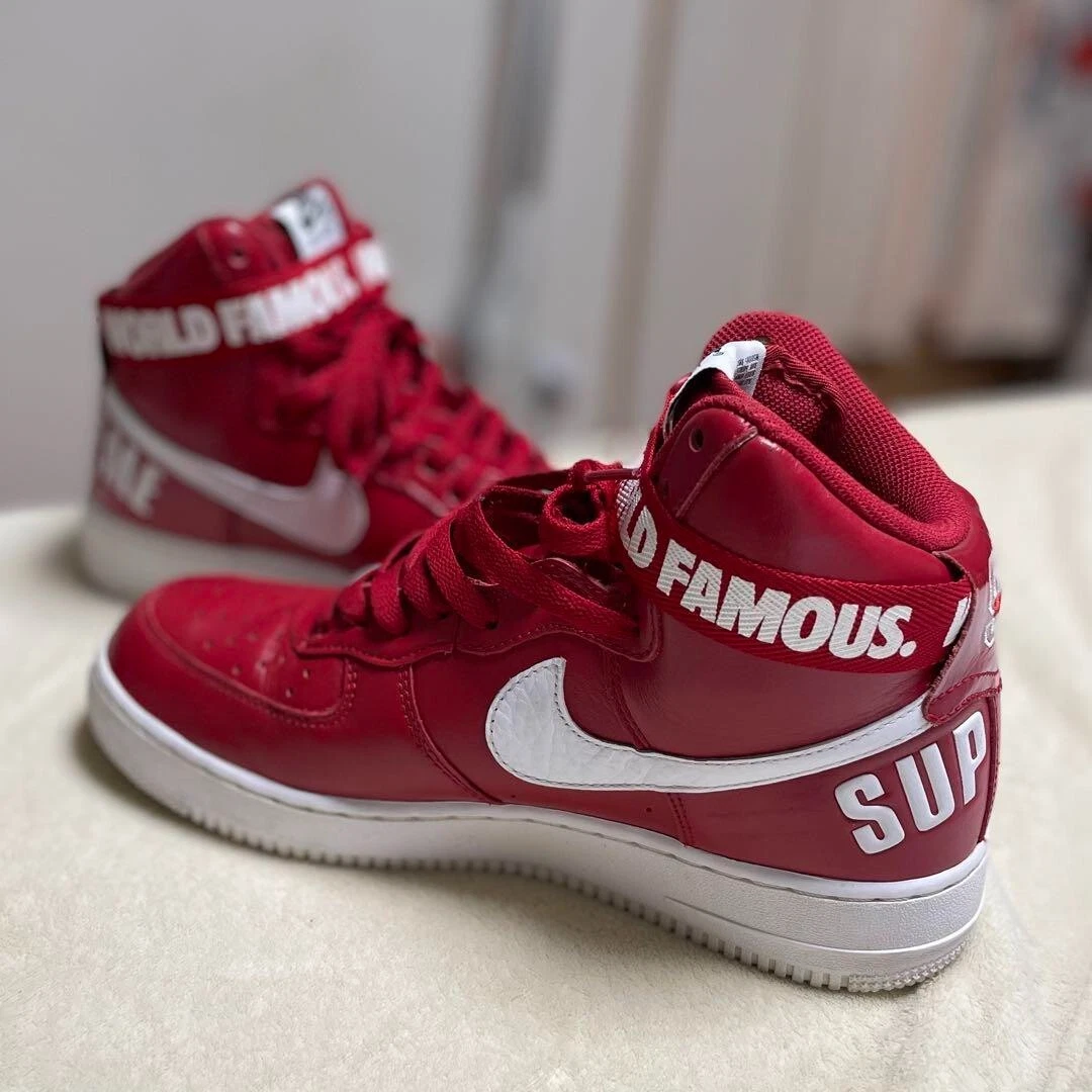 Colla de collection homme 8,5 US Nike Air Force 1 High Supreme Sp rouge édition limitée