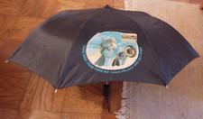 unused Vintage J R Music World Umbrella 20" Black with Logo NF