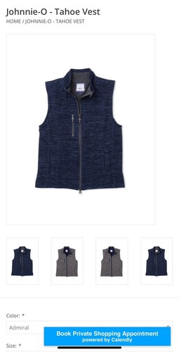 Johnnie-O Best Coast Prep Blue Sweater Vest w Zipper Boys Size 2 Or 3 ? See Pics - Picture 8 of 9