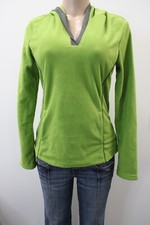 Danskin Hoodie Womens Size M Green Active Fleece Pullover Long Sleeve V-Neck NWT