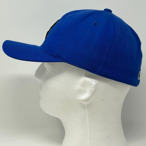 New York NY Yankees Hat Baseball Cap Fitted Size 7 1/8 Blue MLB 6 Panel - Picture 8 of 11