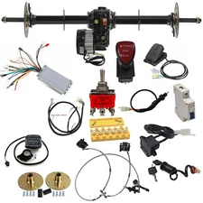 40" Rear Axle Kit 48v 1000W Motor Differential Assembly Go kart Trike Mini bike
