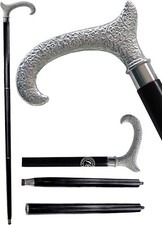 Brass Designer Handle Wooden Walking Cane 36" Lightweight Three Fold X-mas Gift