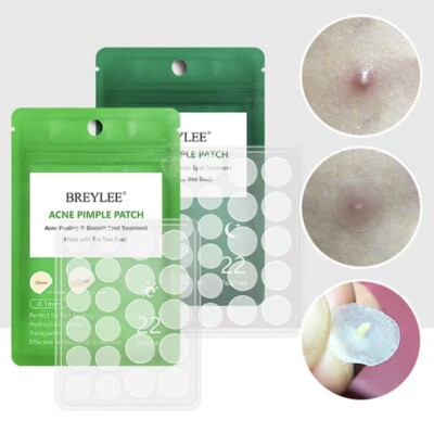 Set of 2 day/night Acne Pimple remover Patch ultra thin w Tea Tree Oil   Dots