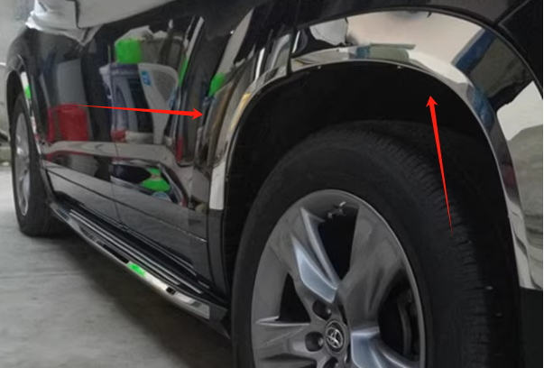 For Toyota Highlander 6PCS Steel Fender Flare Kit Wheel Arch Cover Trim 2014-19