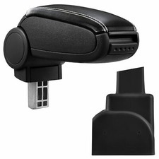 Für Opel Zafira A 1999-2005 Armlehne Mittelarmlehne Leder Bezug Schwarz / Weiß