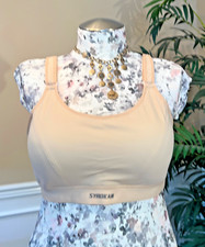 SYROKAN A265A High Impact Padded Wireless Front Adjustable Sports Bra US Sz 42DD