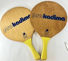 Vintage SportDesign Smashball Set Outdoor Wooden Paddle Racquet Game Fast Ship