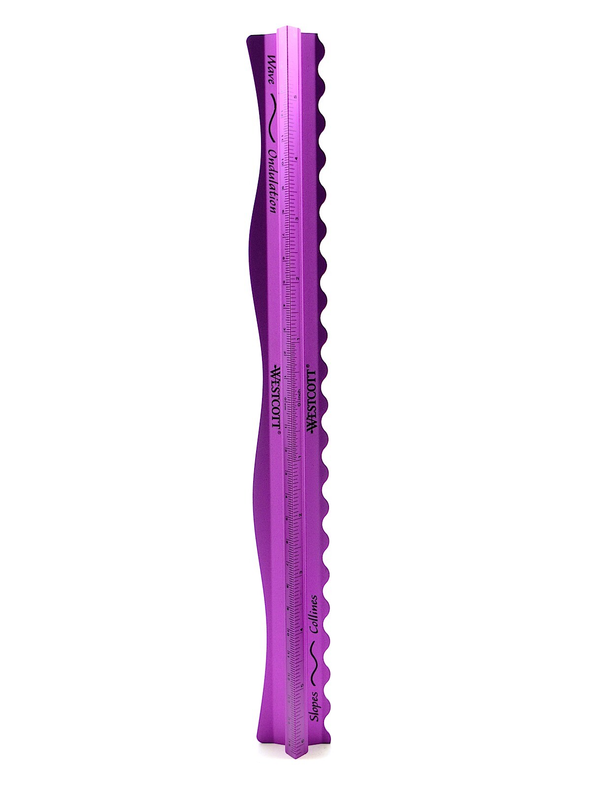 Ripping Ruler Westcott Grip & Rip Tearing Rulers - slopes waves purple | eBay