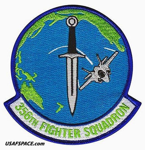 USAF 356TH FIGHTER SQ-F-35-LIGHTNING-356 FS-Eielson AFB, AK-ORIGINAL VEL PATCH - Picture 3 of 5