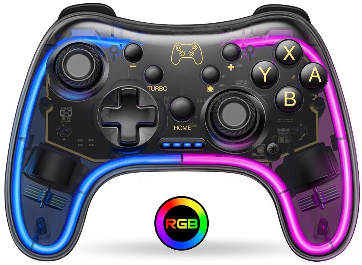 Wireless RGB Switch Pro Controller For Nintendo Switch/Lite/OLED