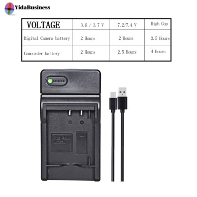 Battery Charger for Panasonic Lumix DMW-BCG10 DMC-ZR3 DMC-ZS1 DMC