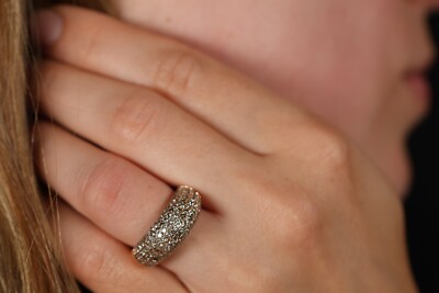 Pomellato Exklusiver Ring mit Cognac Diamanten Brillanten in Rotgold 750  Schmuck