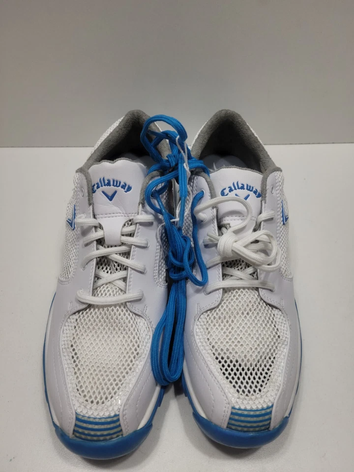 Zapatos de golf Callaway para mujer talla 10 picos blanco azul turquesa  Foto 2 de 4