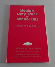 Owner's Manual / Handbook Chevrolet Medium Duty Truck & Schoolbus Stand 1987