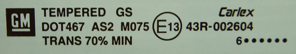 Hummer H2 SUV 2003-2009 ventana trasera vidrio con descongelación exportación sin tintar 15909803 Foto 2 de 4
