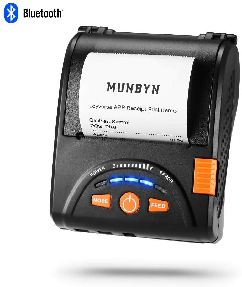 Bluetooth Receipt Printer MUNBYN Bluetooth 58mm Receipt Printer ...