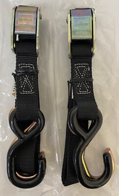 Ups&Downs様 2-BikeMaster 1” X 72” Tie Downs, Nylon-Coated & Zinc-Plated Hooks