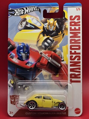 2024 Hot Wheels TRANSFORMERS BUMBLEBEE CUSTOM VOLKSWAGEN BEETLE 1/5   