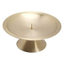 NKlaus candeliere a disco Ø13,5cm ottone oro candeliere opaco candeliere da alta