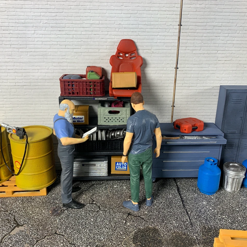 Juego de armarios de garaje escala 1-18 Foto 4 de 4