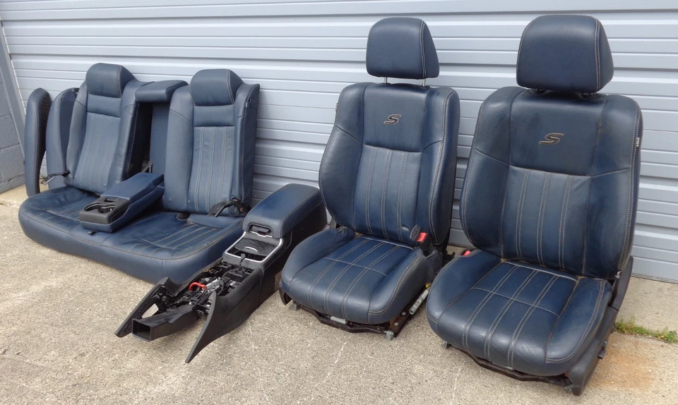 Chrysler 300 2016-2019 asientos delanteros izquierdo derecho trasero conjunto completo de cuero S OEM Foto 3 de 4