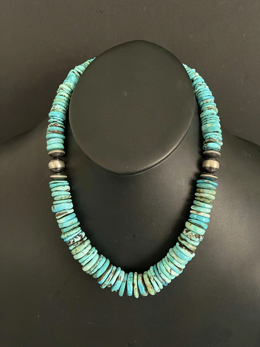 Graduated turquoise necklace clearance