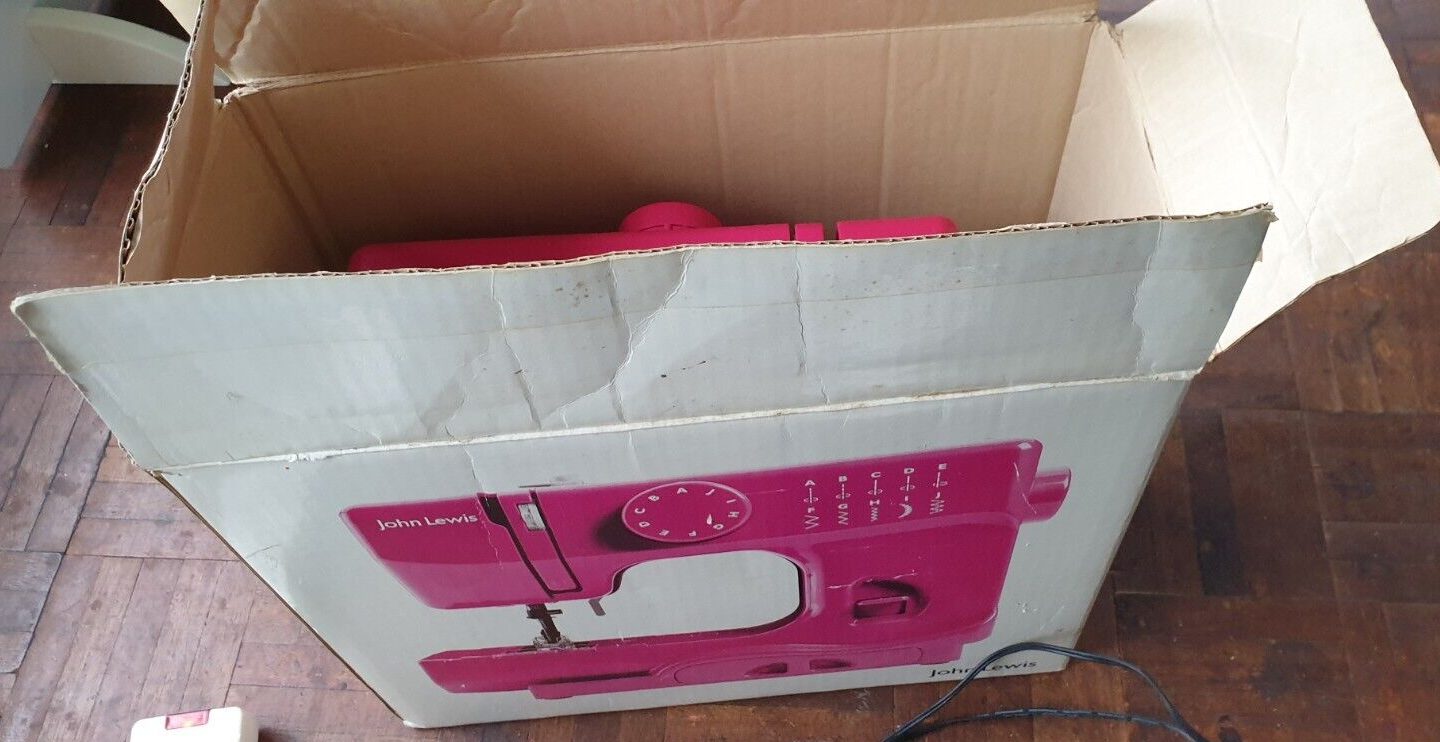 John Lewis JL Mini Sewing Machine Pinkish ,used comes in box eBay
